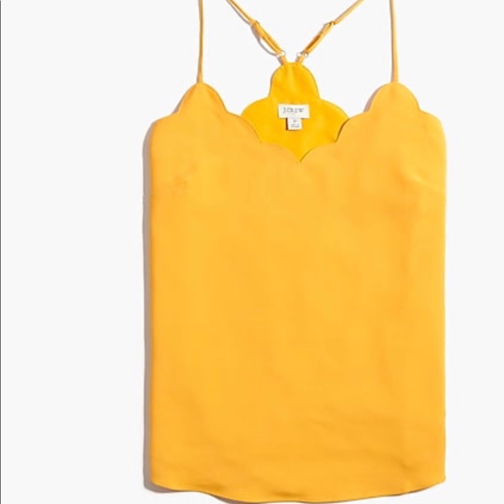 J Crew Scalloped Top